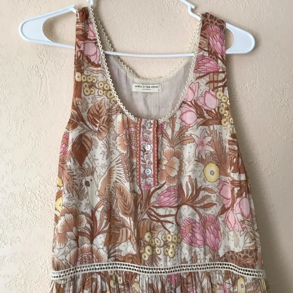 Spell & The Gypsy Collective Maxi Sundress Cream - Picture 4 of 16
